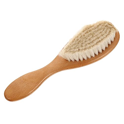 NOLITOY Baby Hair Brush Toddler Wooden Hairbrush Boys and Girls Wool Shampoo Brush for Toddlers