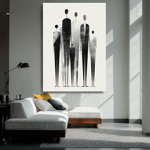 Toile abstraite minimaliste 40x60cm pour habiller un mur vide facilement - 4