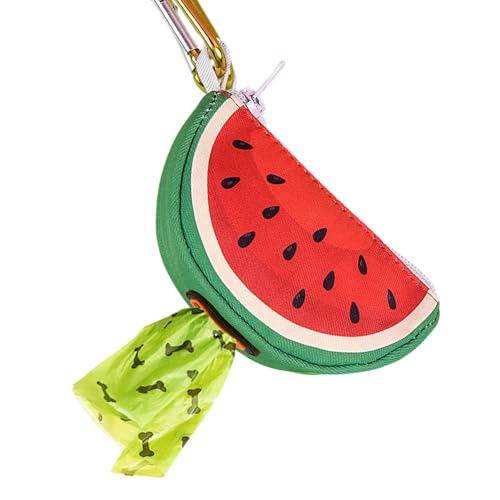 ICEMOOD Convenient Dog Poop Bag Holder Leash Attachment with Zipper Case for Potty Bags