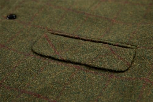 Mens Casual Plaid Suit Vest Tweed Slim Fit Waistcoat for Wedding Groomsmen4