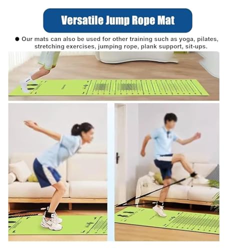 Colchoneta de salto de longitud de pie y almohadilla de prueba para práctica deportiva 3
