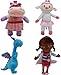Cuteboom 4 pz/set Doc McStuffins Peluche Dottore Donny Drago Peluche Lambie Pecore Hallie Ippopotamo Animale Peluche Bambola Regalo di Compleanno