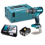 Parafusadeira e Furadeira de impacto Makita 18V Dhp485rf1j Maleta e 1 Bateria 3Ah