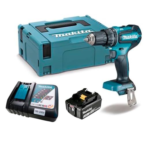Parafusadeira e Furadeira de impacto Makita 18V Dhp485rf1j Maleta e 1 Bateria 3Ah