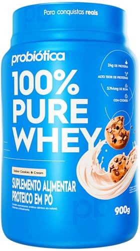 Probiótica 100% Pure Whey - 900G Cookies And Cream - Probiotica