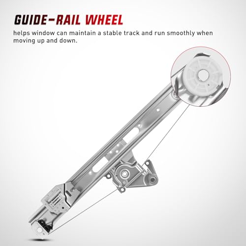 Image of Nilight 740-481 Rear Passenger Side Window Regulator, Compatible with 1999-2005 BMW E46 323i 328i 325i 325xi 330i 330xi (Sedan /Wagon Only), OE Replacement