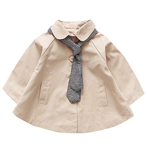 Lucaso ベビー服 女の子 子供服 赤ちゃん トレンチコート 無地 長袖