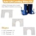 Atesilor 36 Pcs Metal Auto Lift Leveling Shim Kit For 2 Post 4 Post Car Lift Truck Jib Crane Install, Aluminium Horseshoe Tile Construction Spacer Fit For 3/4