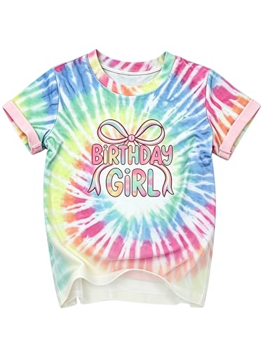 Image of Birthday Girl Shirt Cute Girls Birthday T Shirt 3-10 Year Funny Party Gift Tees Toddler Kids Graphic Tee Tops