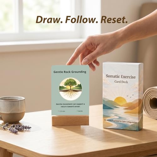 ELSTCAL Somatic Therapy Cards - Nervous System Regulation Tools Gentle Practices for Calm and Balance, Grounding, Breathwork, Mindfulness, Gentle Movement by ELSTCAL - Used condition - Image 6