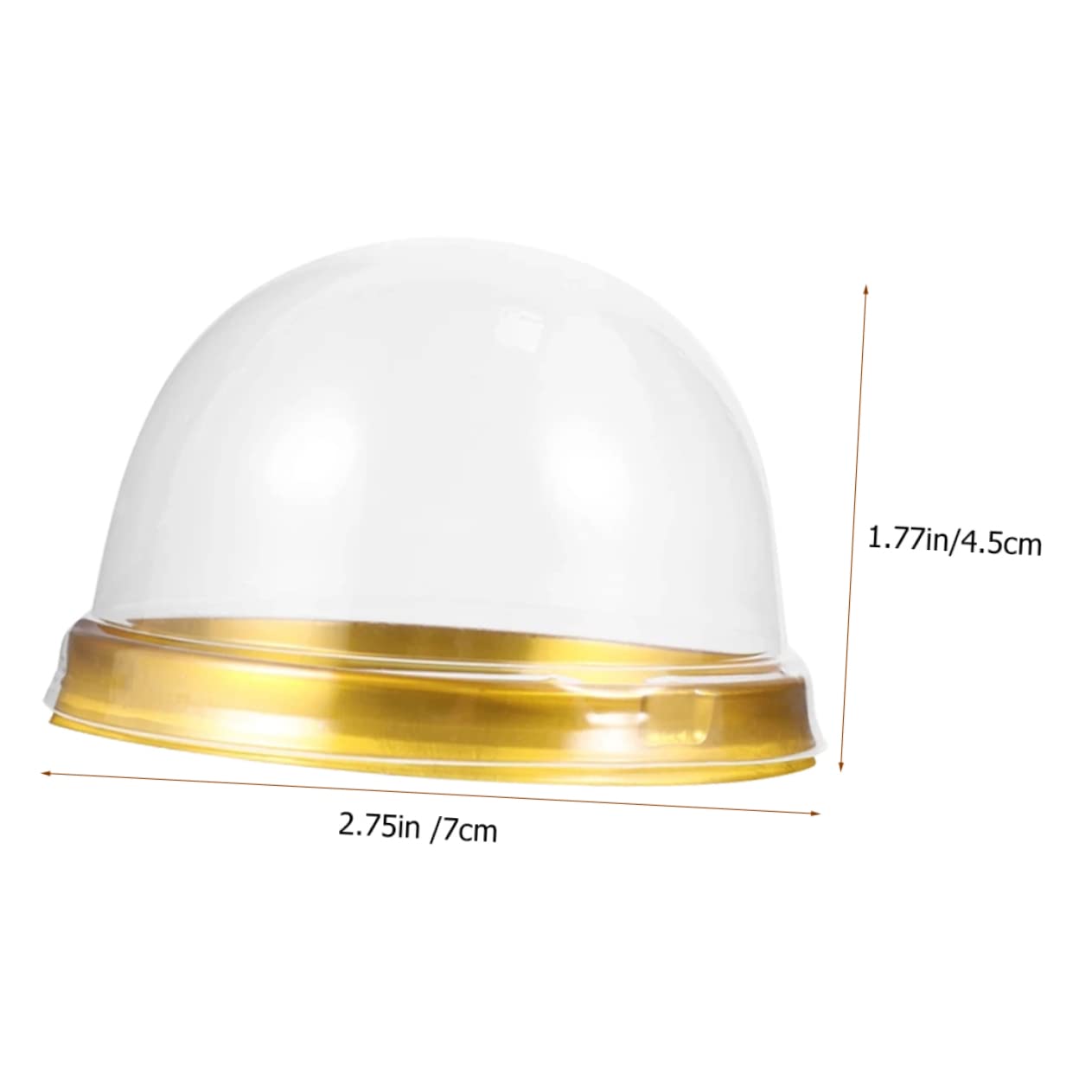 SOLUSTRE 150Pcs Dessert Transparent Dome Cupcake Boxes for Cake Mousse and Pastries Safe Food Containers for Home Bakery and Parties Packing for Baked Goods