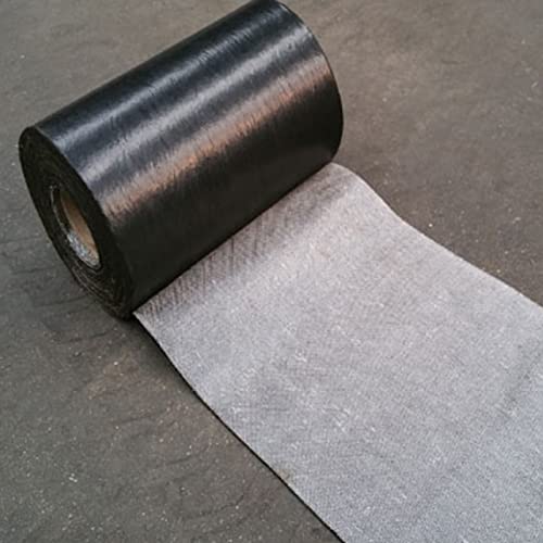 WOTZOV Parche Autoadhesivo para Reparar Asfalto en estacionamientos, techos, entradas de vehículos y Caminos. Cinta rellenadora de Grietas.，Wxl 0.25x10m(10x393in)