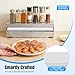 10-18in Adjustable Stainless Steel Cling Film Dispenser with Cutter, Food Wrap Machine | Safe One-Hand Slide Cutter for Kitchen Restaurant Supermarket