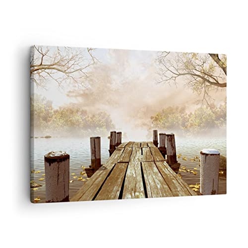 Image tableau decoration murale automne 70x50cm horizontal moderne