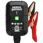 NOCO GENIUS1: 1A 6V/12V Smart Battery Charger – Automatic Maintainer, Trickle Charger & Desulfator with Overcharge Protection & Temperature Compensation – For Lead-Acid & Lithium Batteries