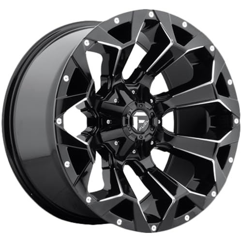 FUEL OFF-ROAD D576 ASSAULT 17X9, 5X4.5/5.0, 5.04, 1mm GLOSS BLACK MILLED - D57617902650
