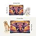 KJIZMO Ethnic Elephant Dog Bed Mat, Soft Comfortable Warm Crate Pad with Anti-Slip Bottom, Machine Washable Pet Mattress for Pets Sleeping for Large Medium Dogs & Cats 24x18in