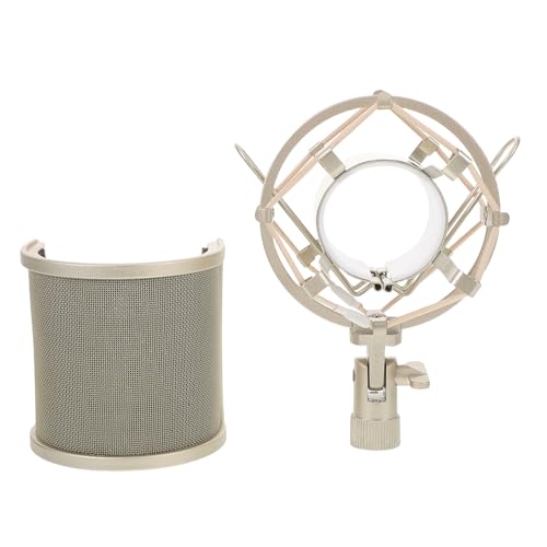 Baluue Filtro Anti-pop u Per Microfono Schermo Di Isolamento Acustico Telaio Antivibrazioni Schermo Per Microfono