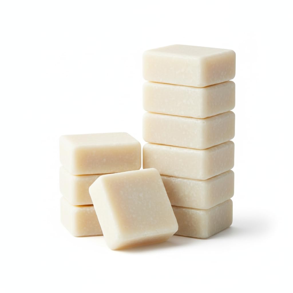 10 cuadrados de almizcle blanco | Perfume sólido natural | Larga duración | Uso Corporal, Tejidos, Armarios y Coche