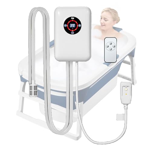 Weyot Calentador de bañera, Calentador de Agua con Control de Temperatura Constante, Calentador termostato de baño, para Cubos, bañeras, Piscinas pequeñas, jacuzzis, para los Amantes del baño