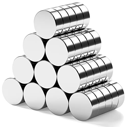 FINDMAG 50 Pcs 8 x 3 mm Fridge Magnets, Small Magnets, Neodymium Magnets, Refrigerator Magnets, Magnets for Fridge, Magnets for Whiteboard, Magnets Push Pins, Dry Erase Board Magnetic pins