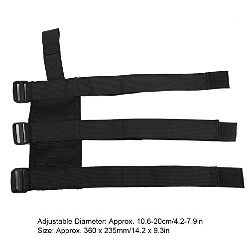 Auto Car Fire Extinguisher Fixing Holder Belt Car Storage Fire Extinguisher Fixed Belt Adjustable Holder Safety Strap Fits for TJ YJ JK CJ(Black)