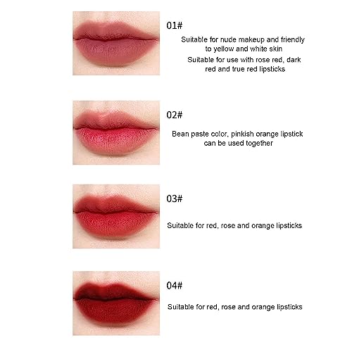 4 in 1 Lip Liner | Lip Pencil Pressed 4 Color in 1 Lip Liner Pencil,Long Lasting Lip Liner Pencil for Daily Makeup & - Image 3