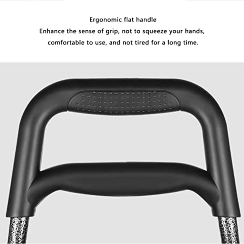 Einkaufstrolley, zusammenklappbar, wasserdicht, für Lebensmittel, Einkaufen, mit Rädern, tragbar, Schwarz 40 x 88 cm – Bild 7