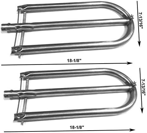 Grill Burner for Alfresco AGBQ-56C, AGBQ-56RFG, AGBQ-56SZ, AGBQ-56BFG, AGBQ-56BFGC, AGBQ-56SZC, AGBQ-30C, AGBQ-30CD Gas Models-2Pack