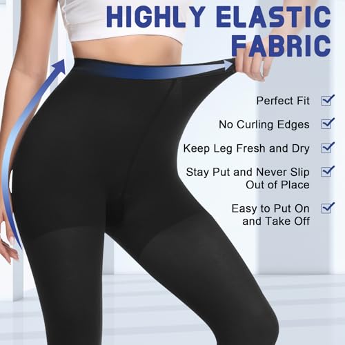 beister medical compression pantyhose for women amp men 20-30mmhg graduated support tights opaque footless waist high compression stockings amp leggings for varicose veins edema flight dvt