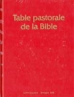 Table Pastorale de la Bible 2249621284 Book Cover