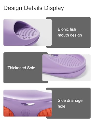 KENROLL Shower Shoes, Non Slip House Slippers for Women and Men, Lightweight Slides for Indoor Bathroom Dorm Pool Swimming Beach4