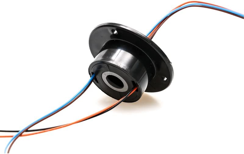 VERBANA 10mm Mini Hole Hollow Rotation Slip Ring 4 Channels Wires 2A Electric Collecting Ring Conductive Joint Connector 240VAC/DC
