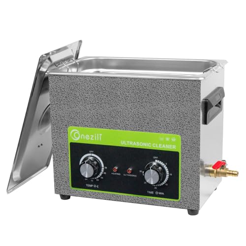 ONEZILI Ultrasonic Cleaner, 6L Adjustable time and Temperature Parts Cleaner,...