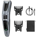 YIRISO Men's Beard & Mustache Trimmer, Cord/Cordless Rechargeable Facial Hair Trimmer with Steel Blades and Precision Dial, 40 Adjustable Length Settings