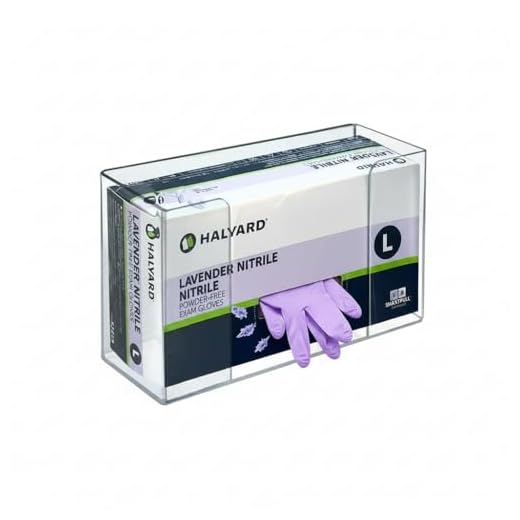 Porta-luvas de acrílico Azar 255631 Suporte de parede – Suporte de parede para luvas e lenços faciais para cozinha, armário de limpeza, laboratório, exame, escritório, laboratório, saúde, hospital (1
