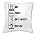 LukeTee Doctor Who Inspired Eat Sleep Exterminate Repeat Dalek Graphic Kissen