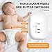 Bed Wetting Alarm for Boys and Girls - USB Rechargeable, Bedwetting Alarm with High Sensitivity Sensor, Loud Sound and Strong Vibration, Proven Solution for Bedwetters(White)