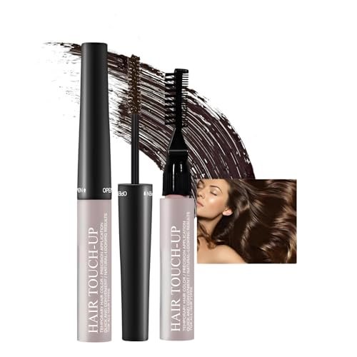 Image of 3-in-1 Hair Root Touch-Up & Beard Color Stick for Men & Women Dual Brush Design, Sweat-Resistant, Long-Lasting Coverage, Travel-Friendly Quick Retouch for Hairline and Beard (Dark Brown)