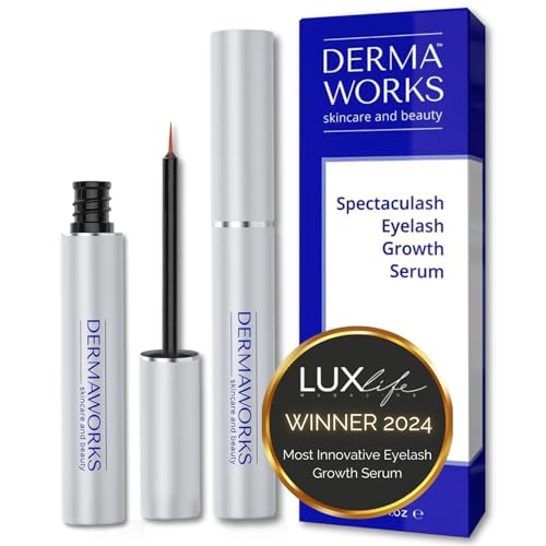 SERUM CILS CROISSANCE Avancé SPECTACULASH Lash Serum – Sérum Pour la Repousse Rapide Longueur Volume – Alternative aux Faux Cils et Extensions – Eyelash Booster – Formule Puissante - DERMAWORKS (3ml)