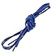 Les Lacets Français. Lacets ronds et fins. 2mm, Coton. Bleu Blason. 75cm FAIT EN FRANCE