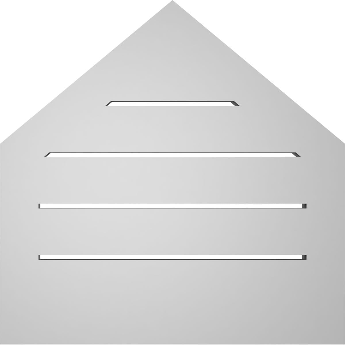 GVSPE18X1803SF-10 Peaked Top Brickmould Sill Frame, Primed Tan Signature Series Surface Mount Gable Vents, 18-in. W x 18-in. H, Unfinished