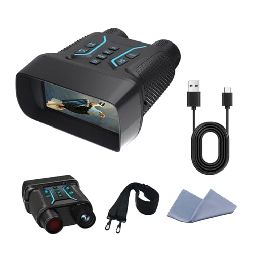 Night Vision Goggles 4K Night Vision Binoculars for Adults 4.5'' HD Screen Binoculars 4500mAh Battery 8X Digital Zoom for Camping Hunting & Security