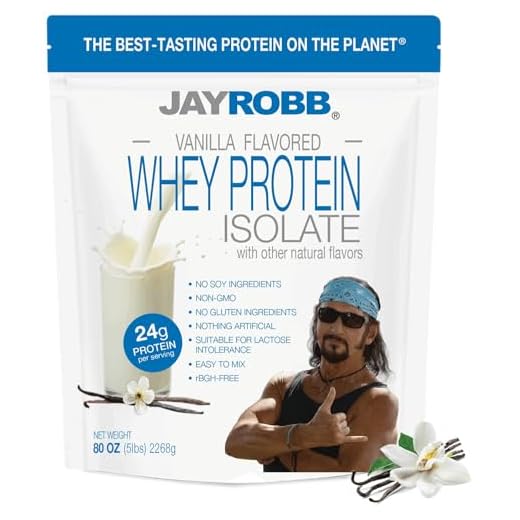 Jay Robb Whey Protein (Vanilla, 5 Pound (80 oz))