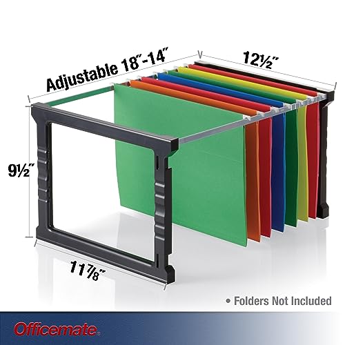 Officemate Plastic Hanging File Folder Frame, 18 Inch, Letter and Legal Size. 1 Set (91961), Assorted Colors - Image 3