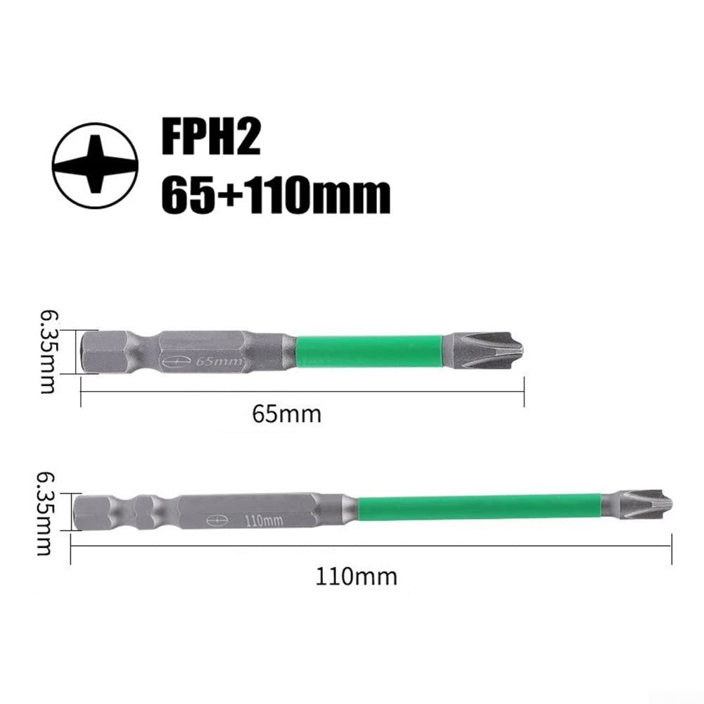 Set Punte Per Cacciavite Magnetiche - 6 Pezzi FPH2 | Per Elettricisti E Fai Da Te - Foto 3