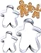 Produktbild HomeTools.eu® 3x Ausstechformen Pfefferkuchen-Mann, Lebkuchen-Figuren, Edelstahl, 3er Set
