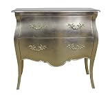 silver chester drawers Depth of about 53 cm Casa Padrino Baroque Chest Silver 95 cm Cabinet