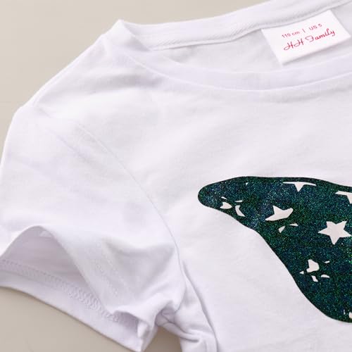 Image of 4th of July Shirts for Girls Patriotic American Flag Kids Clothing