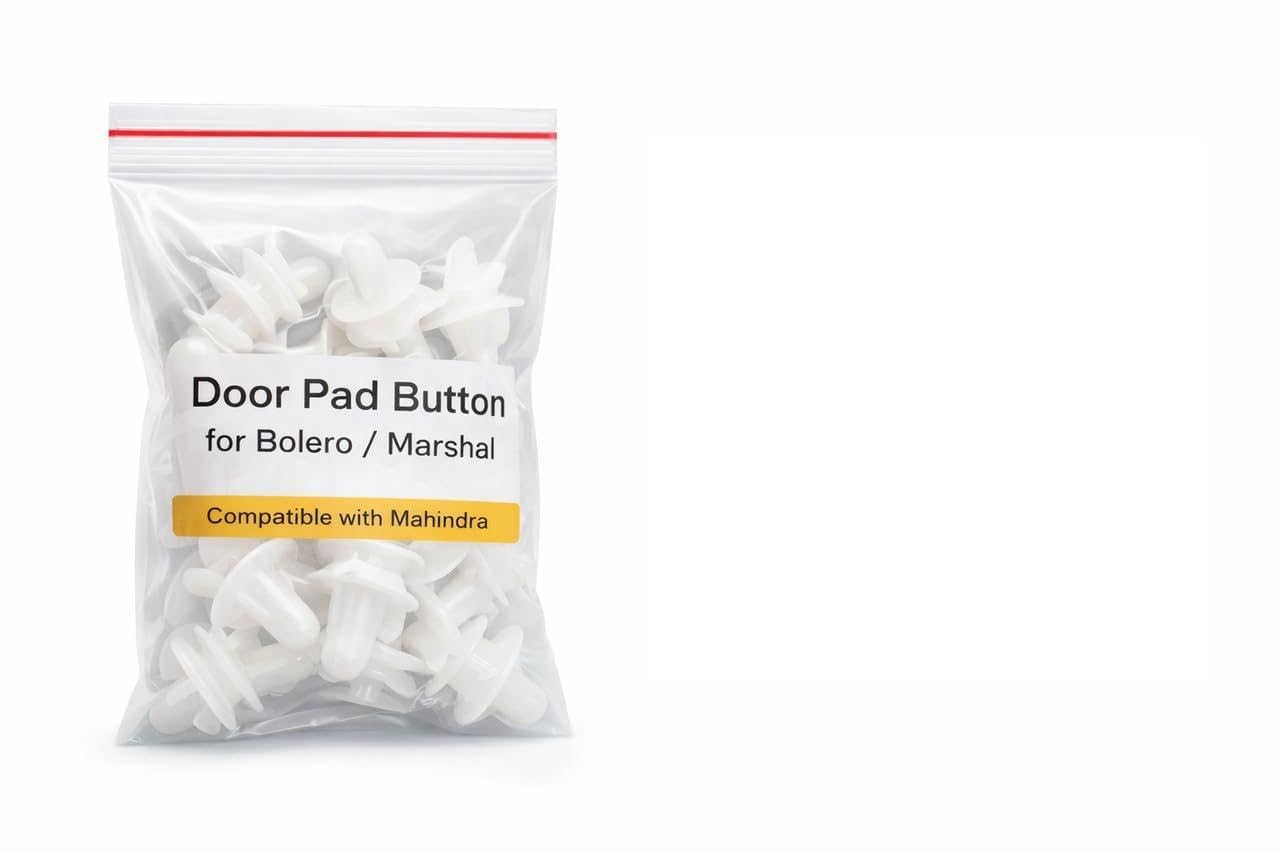 Door Pad Button Push-Type Retainer Clip Compatible With SCORPIO OLD MODEL, 12-Number (Pack Of 100) Automotive Door Panel Fastener, Trim Panel Push Rivet-image-7